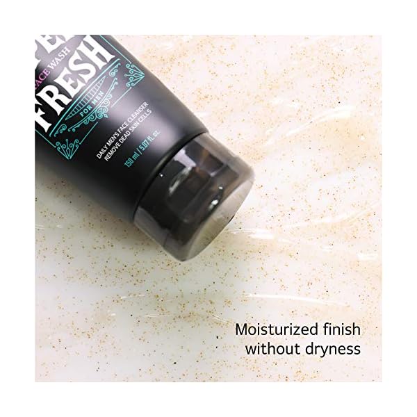 KKEUL-Korean-Skin-Care-Exfoliating-Foaming-Face-Wash-for-Men--Daily-Facial-Scrub-and-Pore-Cleanser-for-DryOily-Skin--Removes-Excess-Sebum-and-Blackheads-Helps-Shrink-Pores-with-Walnut-Shell-Powder Exfoliating Foaming Face Wash for Men, Korean Skin Care Daily Facial Scrub and Pore Cleanser, Removes Excess Sebum and Blackheads, Shrink Pores with Natural Walnut Shell Powder
