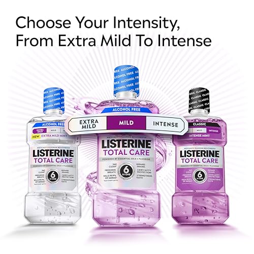 Listerine Total Care Alcohol-Free Fluoride Mouthwash, 6 Benefits, Fresh Mint, 500 mL - image 7