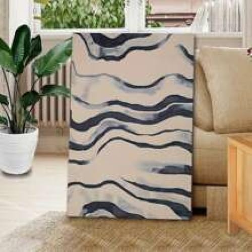 Impression d'art mural minimaliste en toile 40x60cm avec cadre interne pour chambre - 2