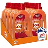 LA CONFEZIONE: il pacco contiene 10 confezioni da 1305 ml di Sole di Detersivo Lavatrice Liquido Proteggi Colore 29 Lavaggi