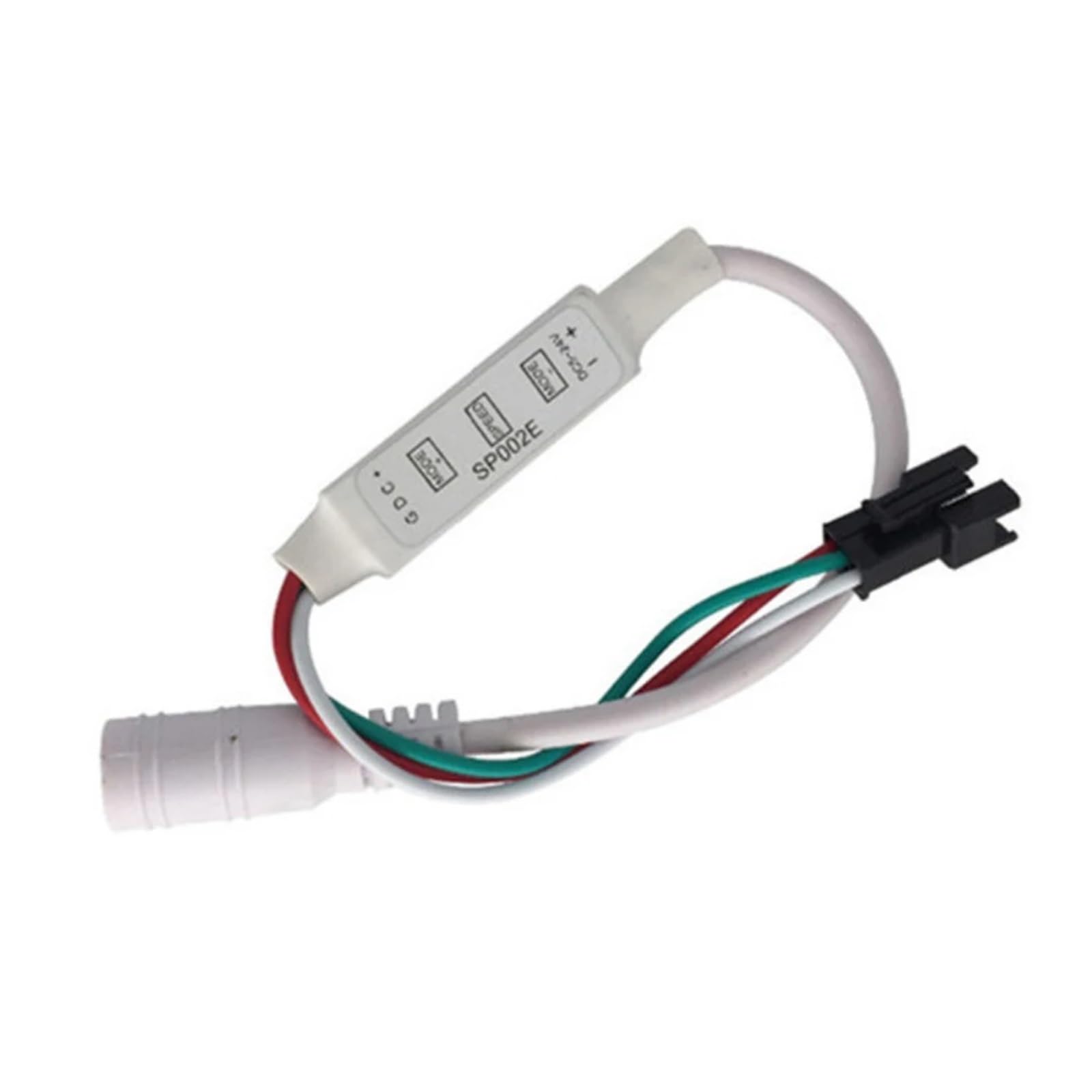 Controlador de píxeles LED WS2812B y WS2811 de 3 teclas con cable DC5-24V para tiras RGB