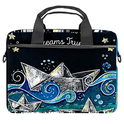 Sac bandoulière ordinateur contre la monotonie : style papier dessiné 13.3