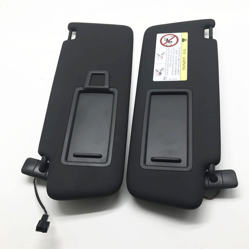Visera Parasol Interior para Golf 7 MK7 Jetta Passat B8 CC T-Cross T-Roc E-Golf 2013-2021, Delantero Parabrisas Protección Solar Coche Izquierdo Derecho Lado, Black- Right