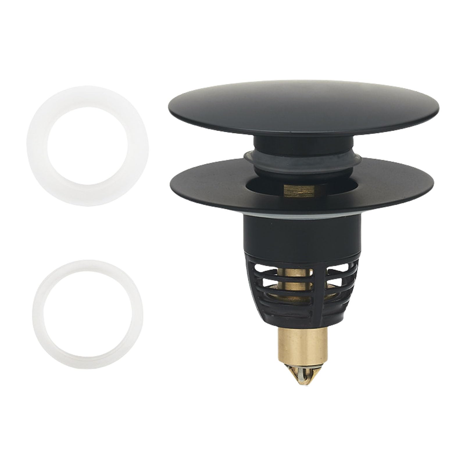 Yrohgkpn B Copper Drain Plug Kitchen Sink Drain Strainer Stoppers Ounce Cores Strainer Asket Filter Push Type Sink Stoppers Asins Plug Filter Net Athtubs Aths Covers For Tu Hair Catcher Replacement