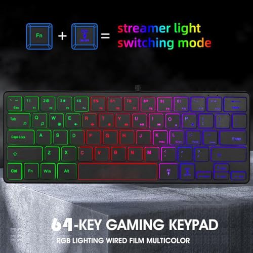 Teclado Gamer Wisoquug5zbt0pav Cable USB 60% miniatura 4