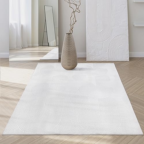 Mia´s Teppiche Rosy - stilvoller 3D Teppich mit Anti-Rutsch-Rücken, flauschig, rutschfest und...