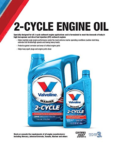 Valvoline 2-Stroke Outboard Marine Oil - 16 oz., Case of 12; VV469-12PK