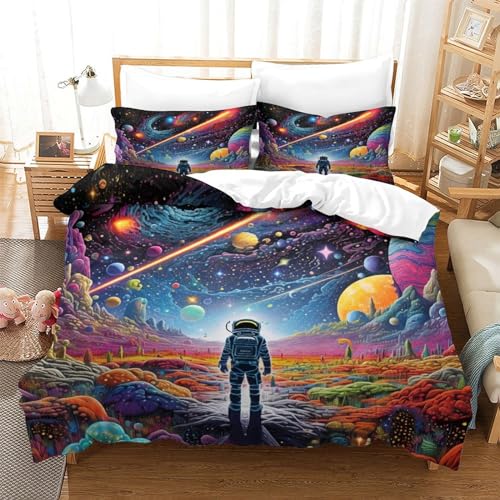 Funda nórdica espacial en 3D para decorar dormitorios infantiles y juveniles temáticos 3