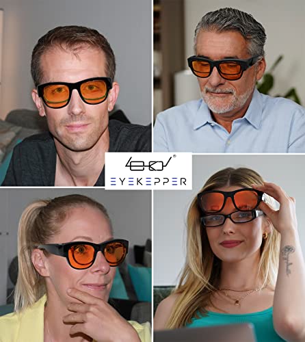 Image of Eyekepper Mens Fit Over Blue Light Blocking Glasses Computer Gaming Eyeglasses for Women