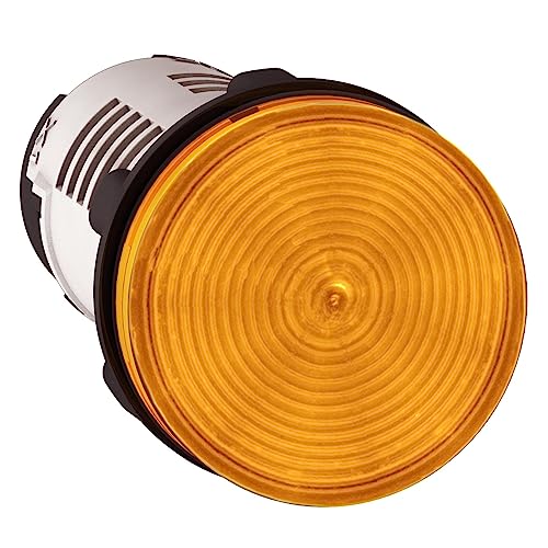 Pilote LED orange voyant de contrôle étanche IP65 24V pour automatisme et tableau technique