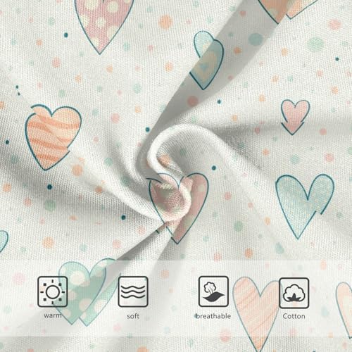 Little Girl Underwear Toddler Panties Kids Undies Heart Print Soft Cotton Briefs 2T-8Y3