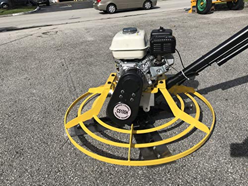 Cormac CS100H, 36\" Power Trowel, concrete cement surface 4 blades, gasoline engine GX160 @ 5.5Hp, includes handle - Thumbnail 5