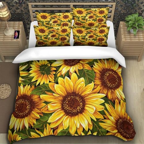 Housse de couette hypoallergénique et ultra douce SunMoonArt 3D - 5