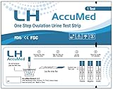 AccuMed 25-Count Ovulation (LH) Test Strips, Clear and Accurate Results, FDA Approved and Over 99% Accurate