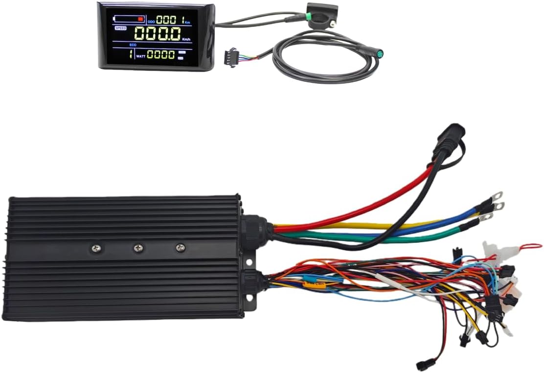 48V 3000W 72V 5000W 100A Sine Wave ebike Controller, 24 MOSFET, with/Without LCD Display