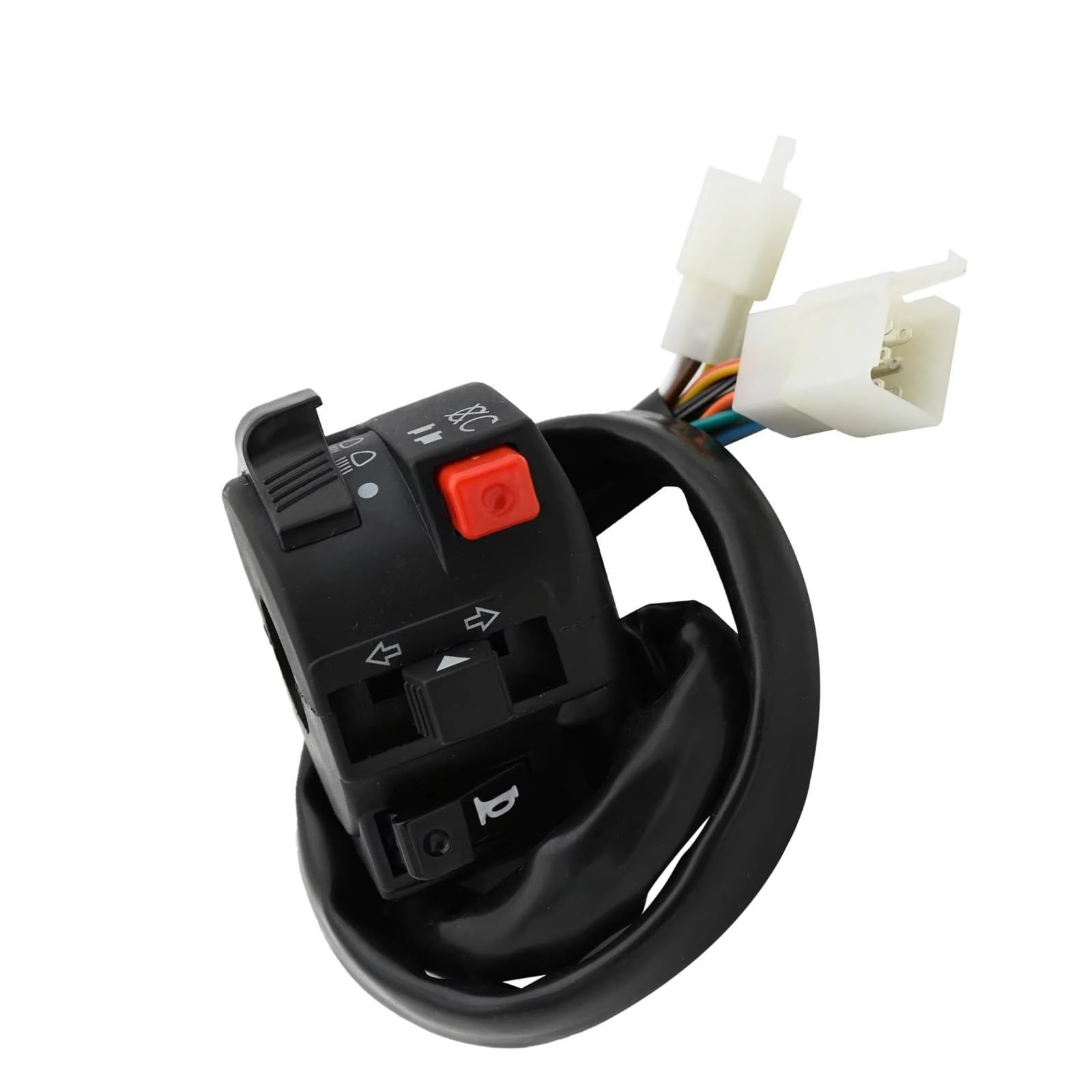 Interruttori Multifunzionali Per Moto Interruttore Dell'indicatore Degli Indicatori Direzione Del Clacson Universale Pulsante Della Luce Lontano Vicino Comando Manubrio(Switch)