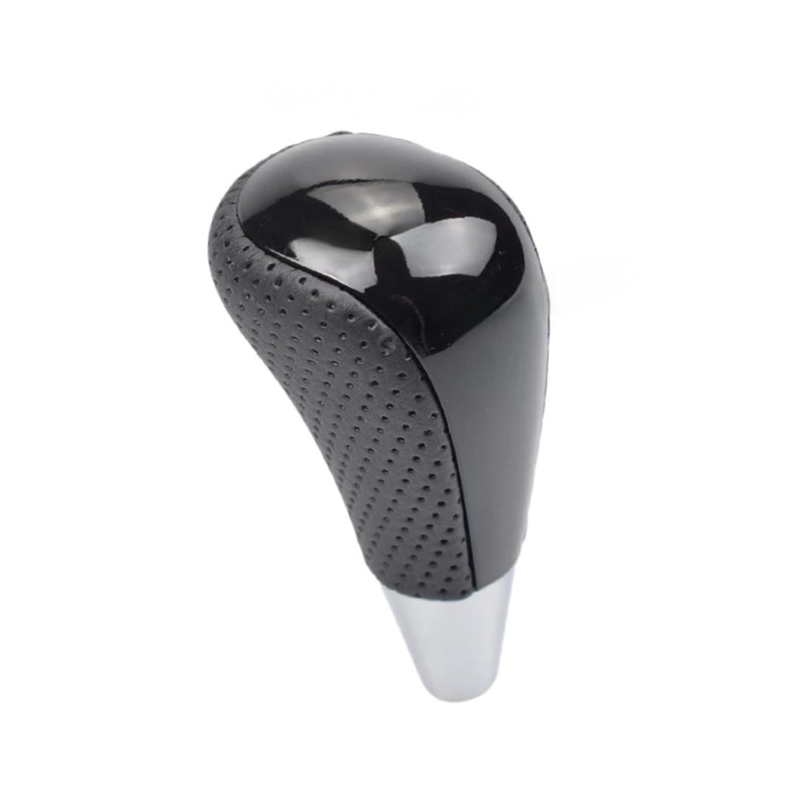 Htvtkrfgrl Black Leather Hole Sporty Gear Shift Knob For Toyota Prado For Lexus Hilux 2011 For Camry