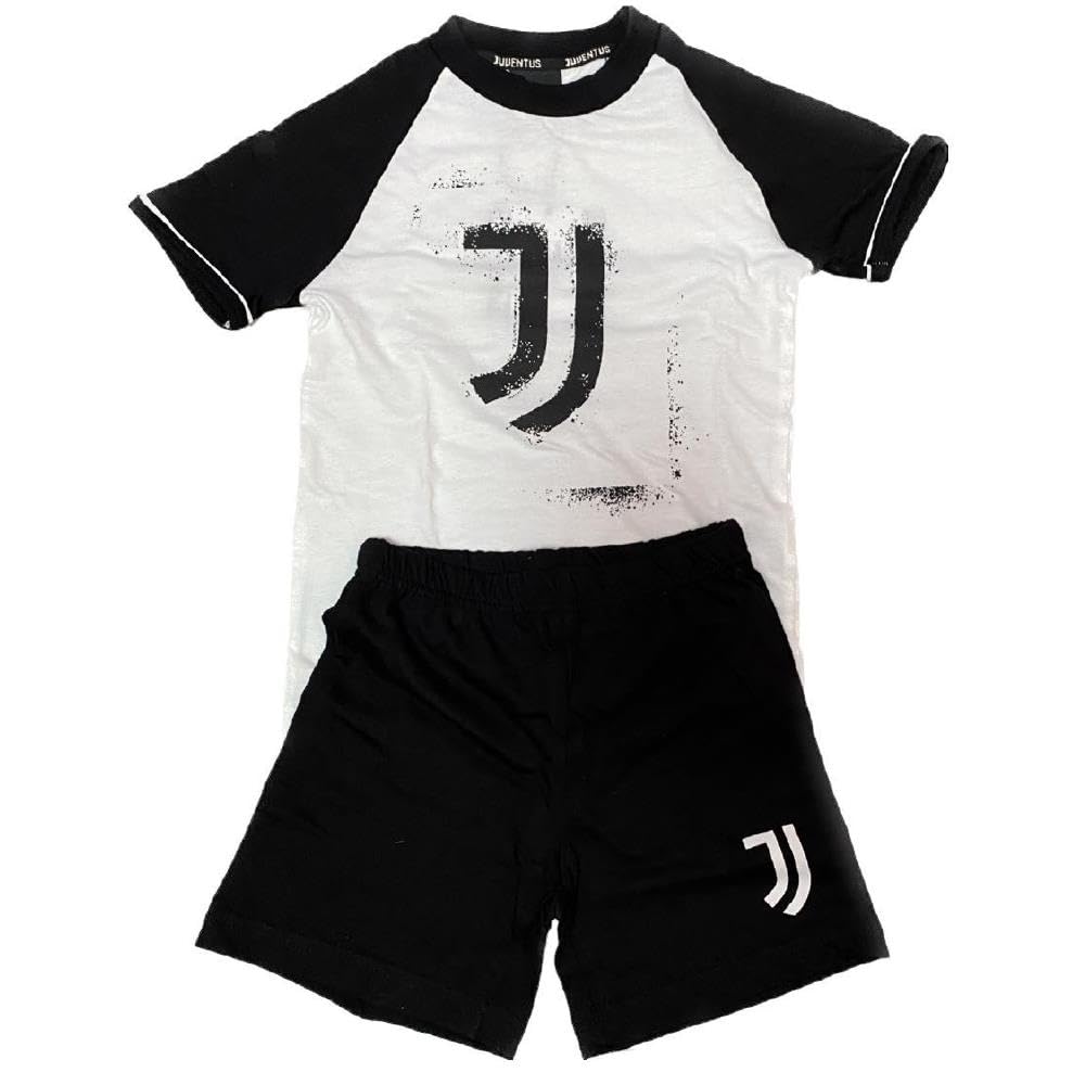 Pigiama Juventus Abbigliamento Ufficiale Calcio Pigiami Estivi | Personalizzabile con Nome e Numero PS 41389