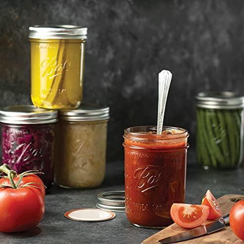 Sewanta Wide Mouth Mason Jars 16 Oz [10 Pack] With Mason Jar Lids And Bands, Mason Jars 16 Oz - For Canning, Fermenting, Pickling - Jar Décor - Microwave/Freeze/Dishwasher Safe Jar Opener #TOP1