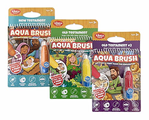 KangaToys 3 Pack Bible Activity Books for Kids Ages 3+: Old Testament & New Testament Set