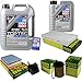 Produktbild QR-PARTS 69352526 Filter Set Inspektionspaket 6 Liter Motoröl Top Tec 4600 5W-30 MANN-FILTER Innenraumfilter Kraftstofffilter Luftfilter Ölfilter
