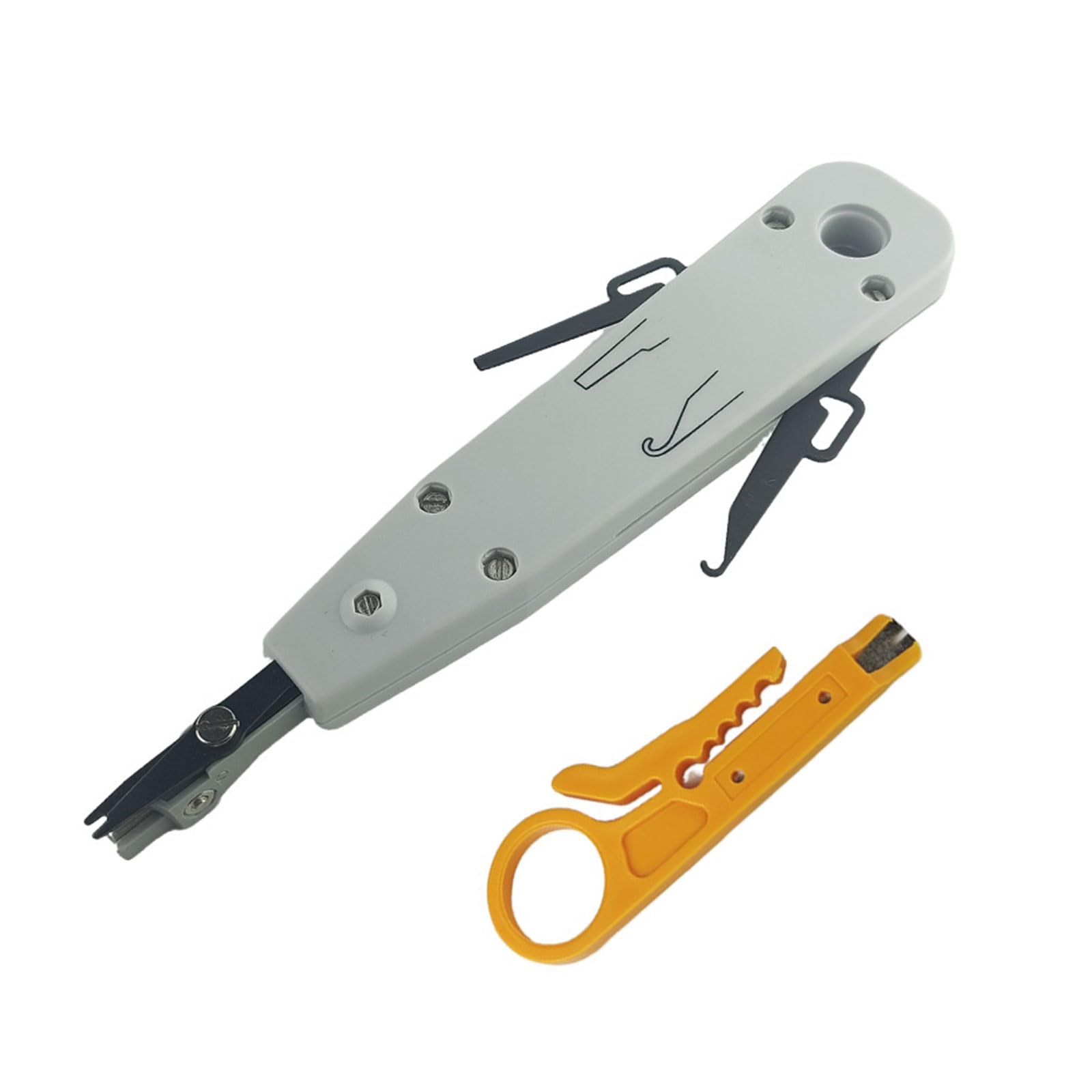 Punching Down Tool Kits for Telecoms Phone RJ11 Ethernet Networking Cat5 RJ45 Cord Networking Socket Tool Ergonomic