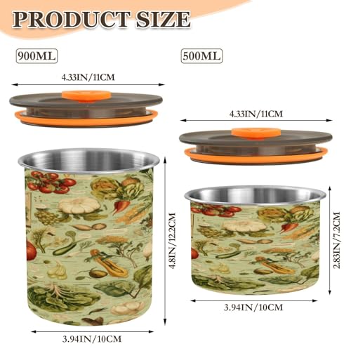 Envase para café hermético en acero inoxidable 500 ml miniatura 2
