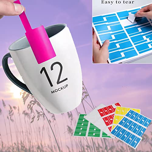 12 Sheet 360 Pcs Cable Labels Tags For Cable Management, Ytpzcl Colorful Waterproof Cord Labels Tags For Electronics, Self Adhesive Tear Resistant Wire Labels For Laser Printer And Handwriting #TOP6