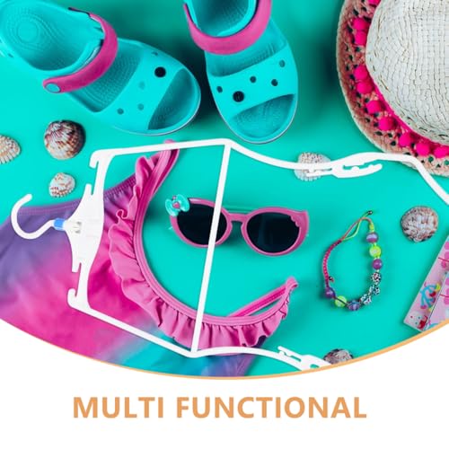 Image of UKCOCO Kids Swimsuit Hangers 3 Pcs Plastic Bikini Display Clips Lightweight Swimwear Organizer for Home Travel Pool Storage and Retail Use