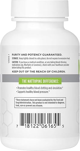 Miniatura 3 de NattoPine, soporte de circulación saludable para hombres y mujeres | Cápsulas vegetales de 60 unidades