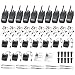 Imagen de eSynic 10PCS Walkie Talkies de Larga Distancia con Auriculares Walkie-Talkie Profesional 16 Canales 1500mAh con Cargador USB Soporta VOX para Sobrevivir en el Campo Ciclisimo