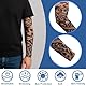 MaoNativey 4Pcs Tattoo-Ärmel für Männer & Frauen - Realistische Fake-Tattoos mit Rock & Totenkopf-Design - Atmungsaktive Stretch-Nylon Ärmel (38cm) für Sport & Sonnenschutz,A