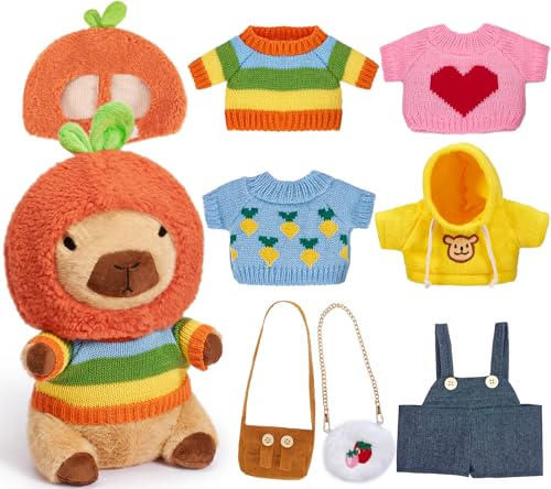 Peluche de Capibara con Sombrero Regalo de Cumpleaños para Niños y Niñas
