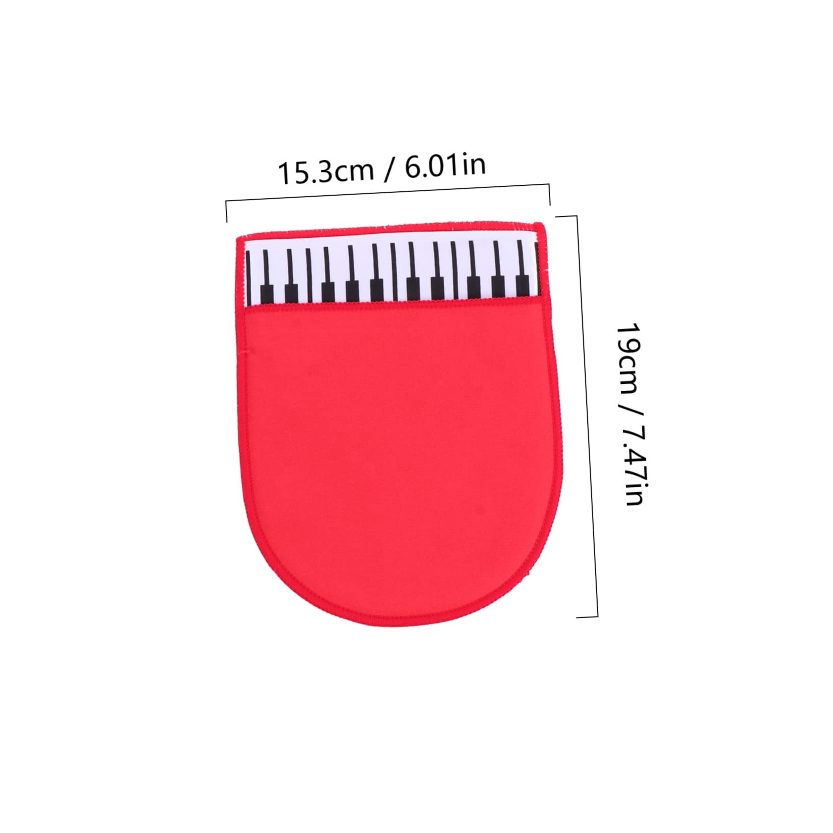 ibasenice Musical Instrument Cleaning Cloth Durable Piano Wipe Glove Lint Comfortable Touch Special Keyboard Design for Easy Cleaning of Pianos Instruments