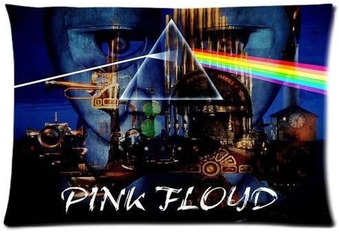 Wowarts Custom Pink Floyd Pyramid Dark Side of The Moon Zippered Pillow Case 20x30 (Twin Sides Print)