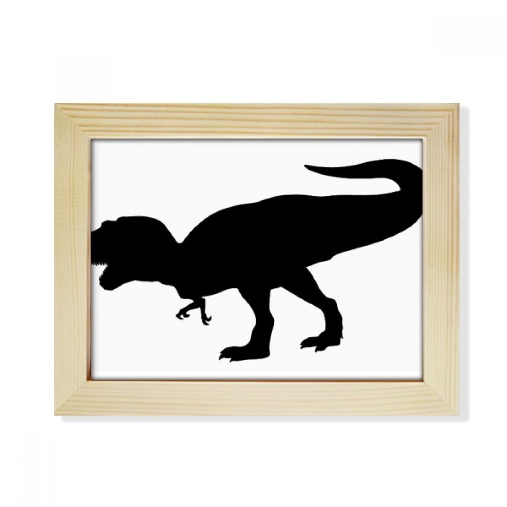 Marco de fotos de madera 6x8 pulgadas de dinosaurios para escritorio