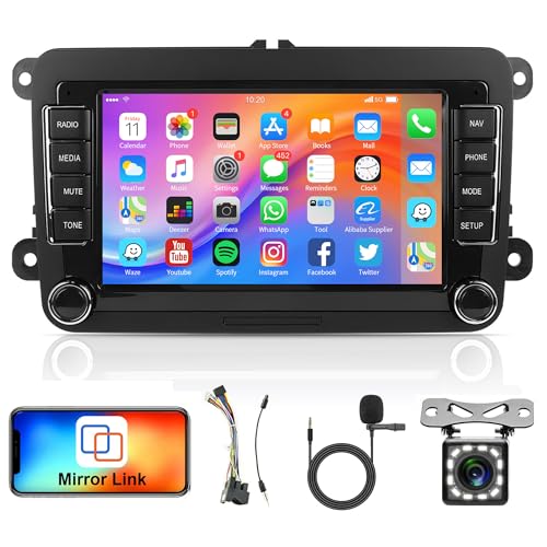 Rádio Rimoody Estéreo Veicular Android 13 para VW Passat Jetta Tiguan Golf MK5 MK6 T5 EOS Polo com N