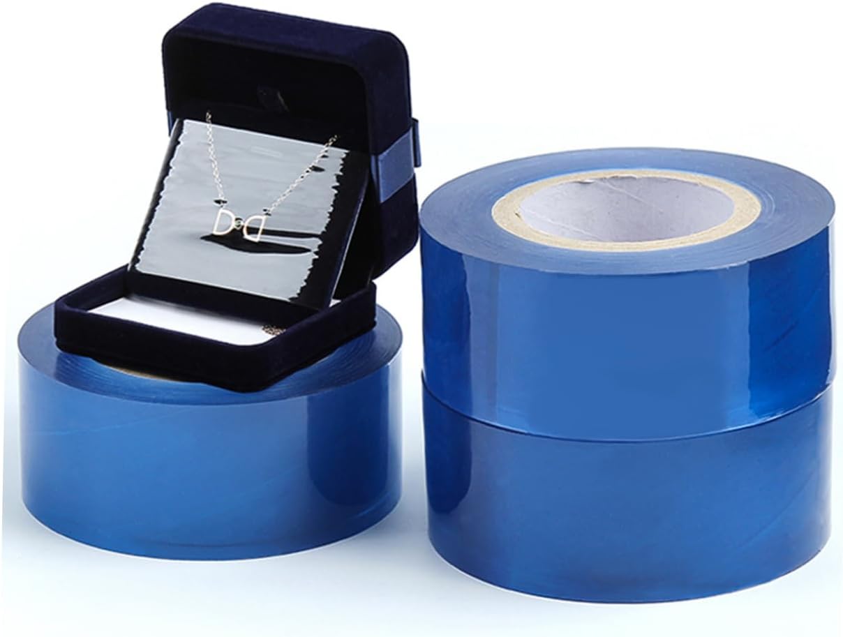 Self Adhesive Stretch Film Wrap 1 Roll 200m PVC Blue Packing