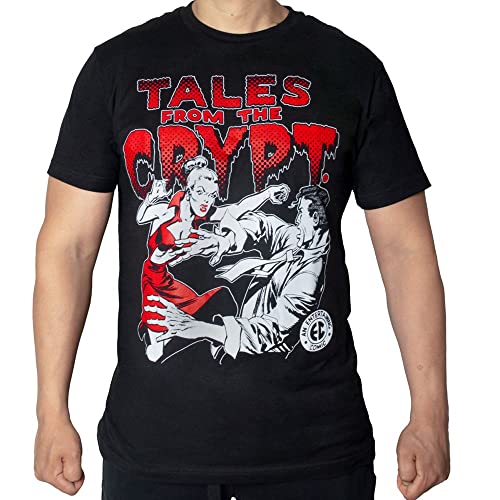 kreepsville 666 Tales from The Crypt Vampire Girl Men’s Tee Blood Red Logo T-Shirt2