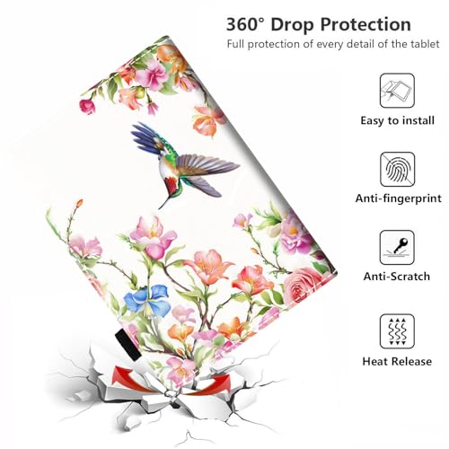 POIUYTREW Case for All-New Amazon Fire Max 11 Tablet (11 Inch, 13th Generation, 2023 Release), PU Leather Folio Cover with Card Slot & Auto Wake/Sleep, Hummingbird by POIUYTREW - Image 5