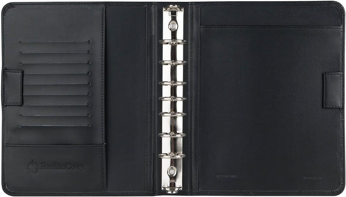 FranklinCovey - FC Basics Spacemaker Binder - Vinyl Open Binder (Classic, Black)