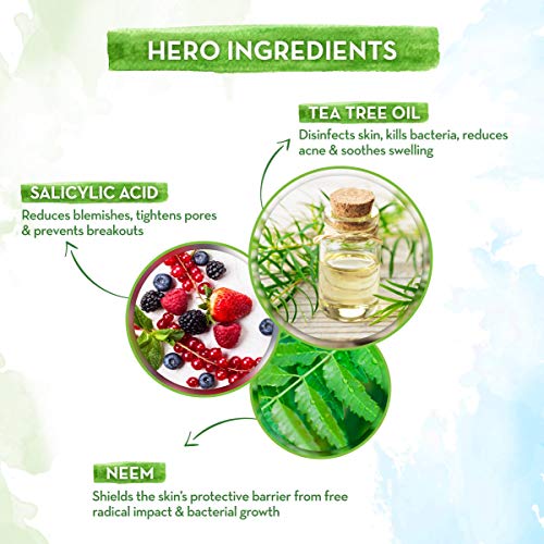 Mamaearth Tea Tree Foaming Face Wash with Tea Tree and Salicylic Acid for Acne and Pimples - 150ml Gently Cleanses |Removes Excess Oil |Antibacterial - Image 4