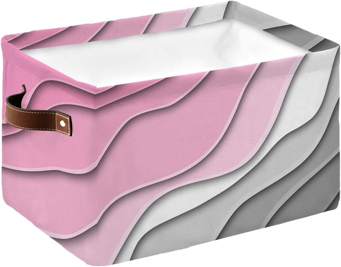 Cube Storage Bins Cloth Towel Organizer Abstract Wave Ombre