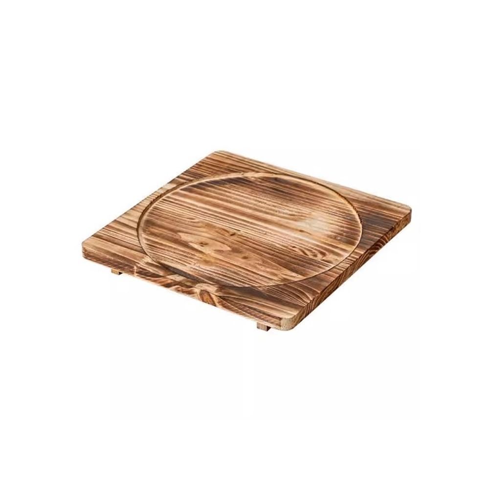 Plateau en bois résistant à la chaleur pour petit déjeuner et café