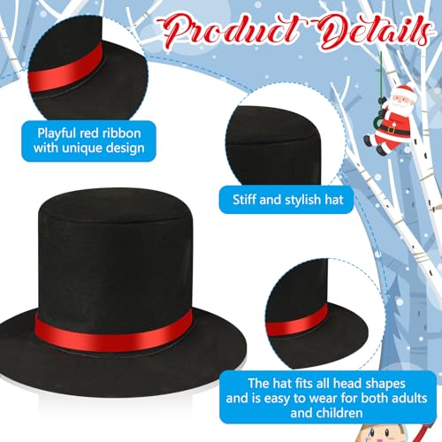 Beipegin 7 Piece Snowman Costume Adult,Snowman Outfit Snowman Scarf Hat Carrot Nose Gloves Pom Pom Balls Winter Frosty the Snowman Costume Christmas Fancy Dress for Women Men - Image 2