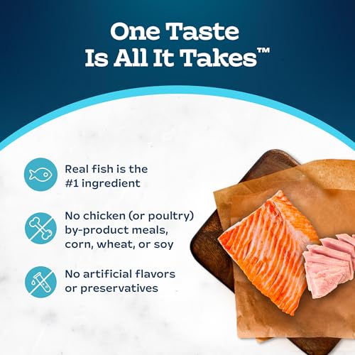 Image of Blue Buffalo Tastefuls Salmon & Tuna Savory Singles, 2.6 oz, 12 ct