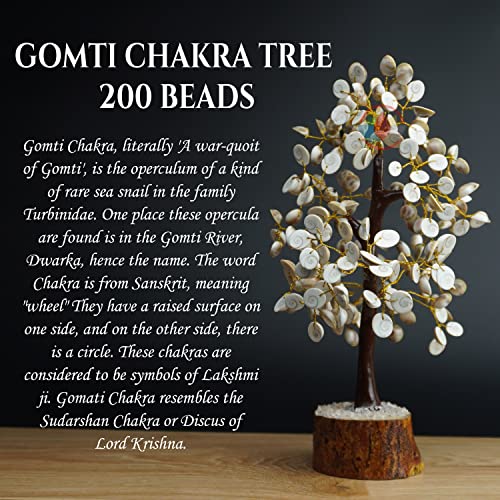 Image of REMEDYWALA Charged Energized Gomti Chakra Tree 200 Beads for Reiki Healing, Negativity Blocker