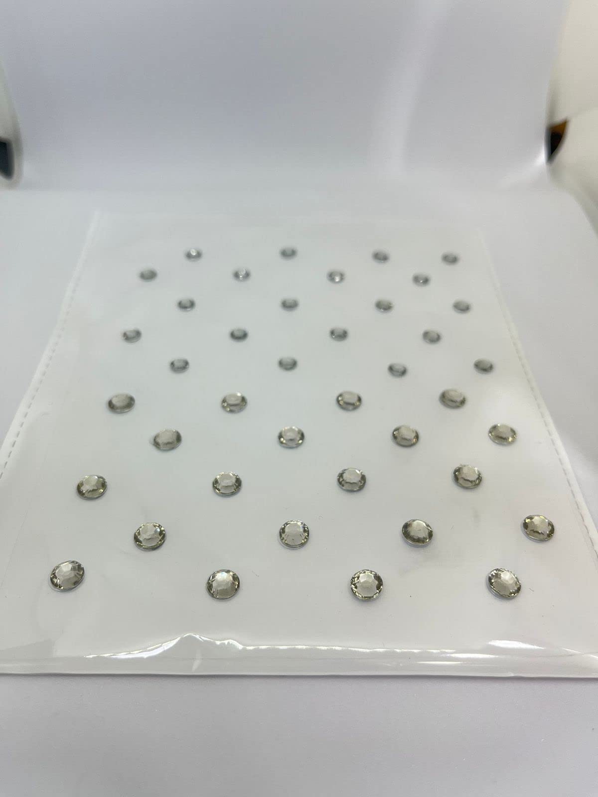 NITRA Hair accessories for women | Decorative Hair accessories | Stone Hair Pins | Stickers for hair (Silver)