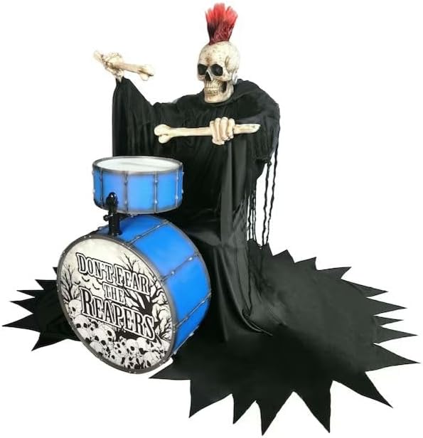 Hjemsøgt levende Reaper Animatronic fra en hævet sidevinkel