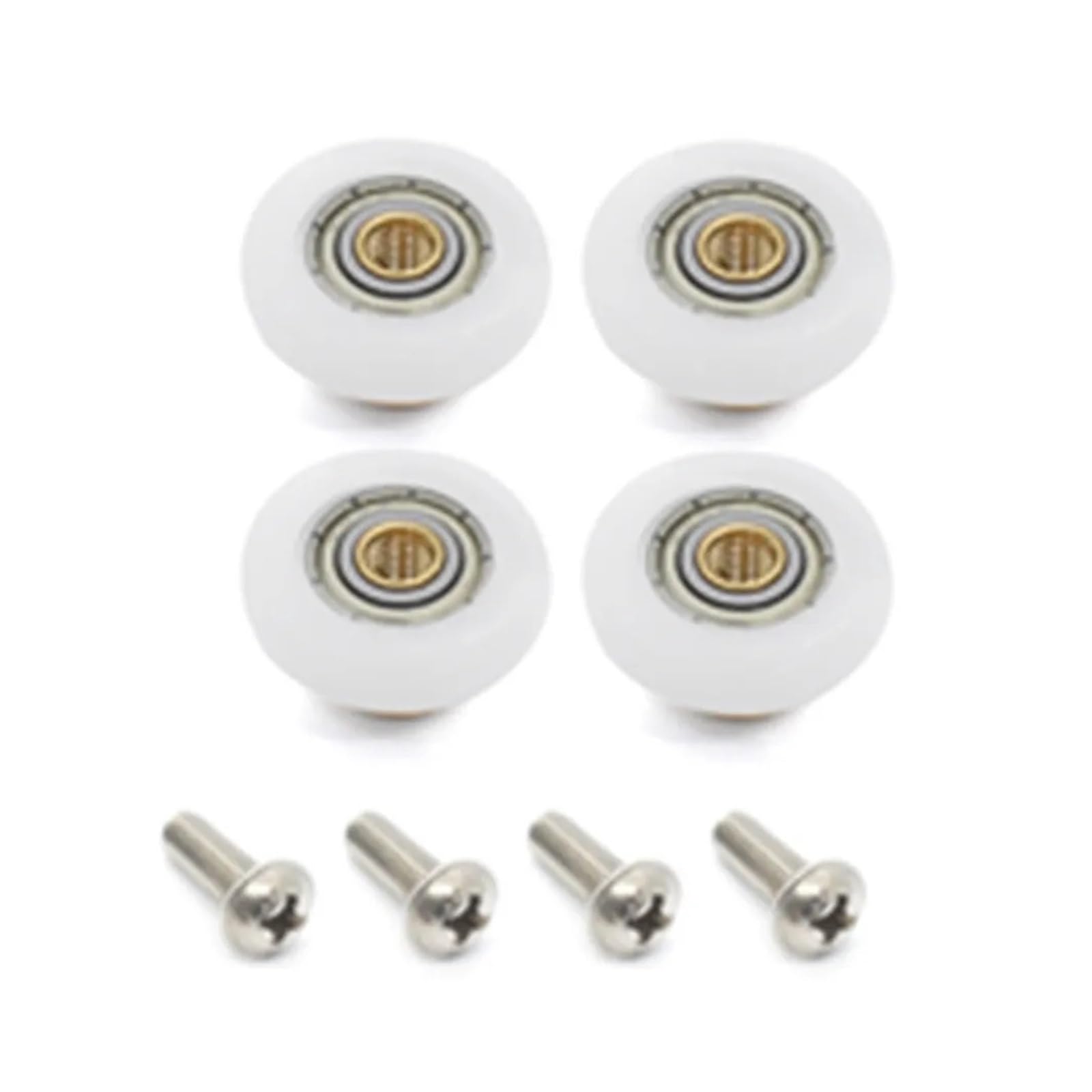 Vnakrny 23Mm Shower Door Rollers 22Pcs 20-27Mm Sliding Roller Hardware Set